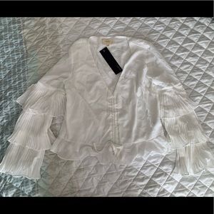 Reset White Ruffle Shirt